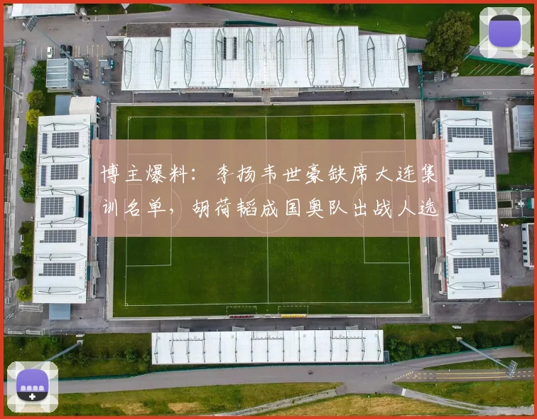 博主爆料：李扬韦世豪缺席大连集训名单，胡荷韬成国奥队出战人选